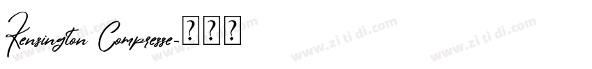 Kensington Compresse字体转换